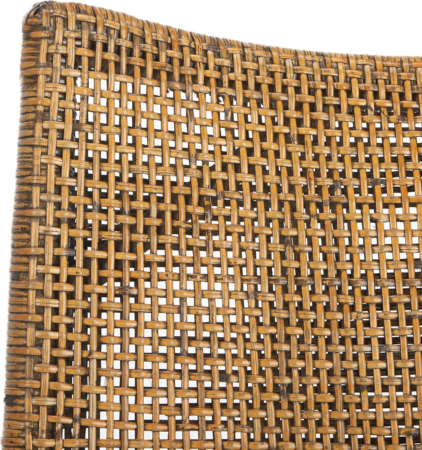 Safavieh Home Gianni Brown Rattan Tropical Woven Arm Chair | Amazon (US)