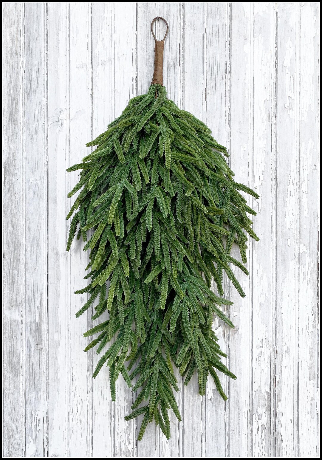 Authentic Artificial Real Touch Norfolk Pine Swag. 30". Quality. Luxury. Christmas. Holiday. Soft... | Etsy (US)