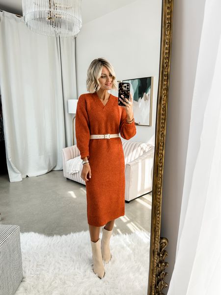 This sweater dress is a must have for fall! I am wearing an XS and added a belt for more dimension! 

Loverly Grey, fall outfit

#LTKfindsunder50 #LTKSeasonal #LTKstyletip