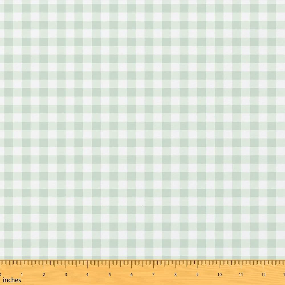 Boho Grid Fabric by The Yard Plaid Gingham Square Kids Girls Women Sewing Fabric Modern Checkered... | Amazon (US)