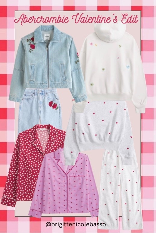 
Abercrombie Valentine’s Edit 🤍💌
Sweet, comfy, and so wearable—this edit is full of heart-print pajamas, cozy lounge sets, and the cutest Valentine’s Day denim + jackets. Perfect for Galentine’s nights, cozy weekends in, or gifting something cute but practical.
    •    Abercrombie Valentine’s Day
    •    Valentine’s pajamas
    •    heart print pajamas
    •    cozy loungewear women
    •    Valentine’s Day outfit ideas
    •    cute lounge sets
    •    Abercrombie heart sweater
    •    Valentine’s Day gifts for her
#Abercrombie #ValentinesDay #ValentinesPajamas #HeartPrint #CozyLoungewear #Galentines #ValentinesOutfits #LTKFinds s #CutePajamas


#LTKValentine #LTKdayinmylife #LTKSeasonal