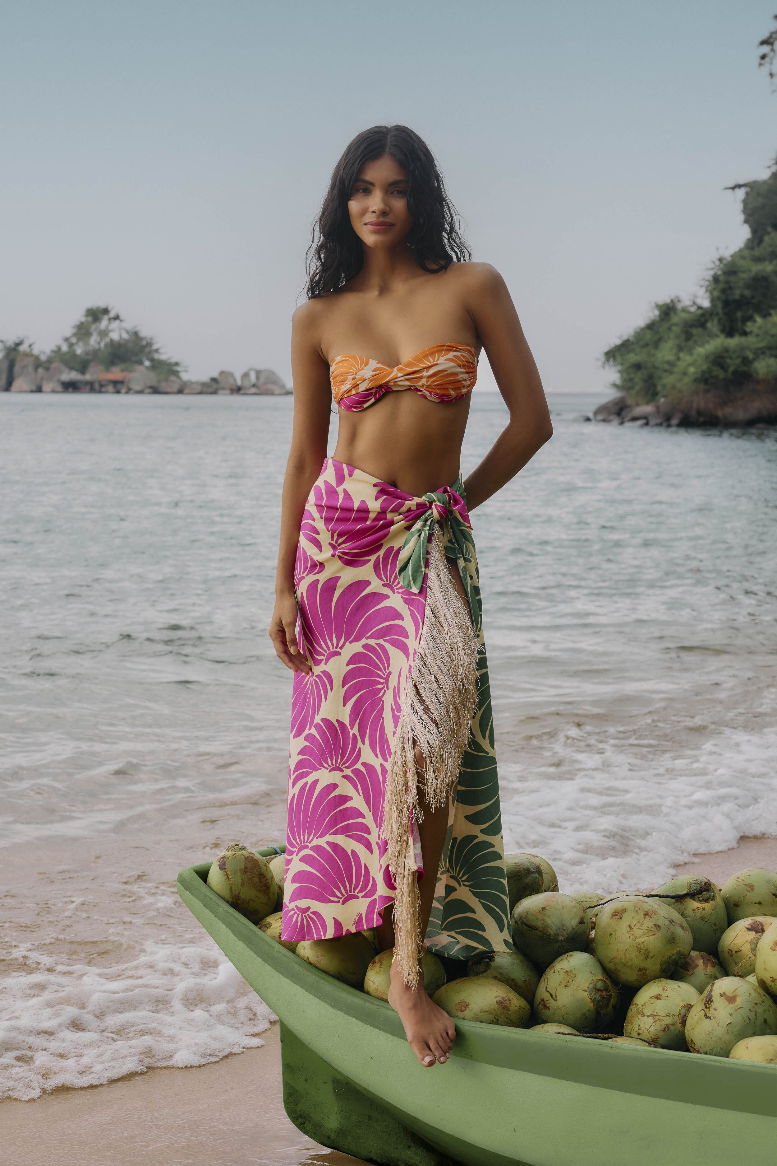 Banana Wings Midi Skirt | FARM Rio | FarmRio (US)