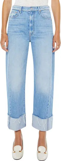 The Half-Pipe Frayed High Waist Ankle Barrel Jeans | Nordstrom