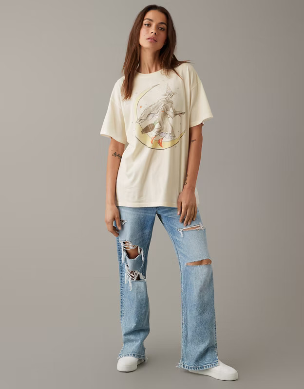 AE Oversized Halloween Graphic Tee | American Eagle Outfitters (US & CA)