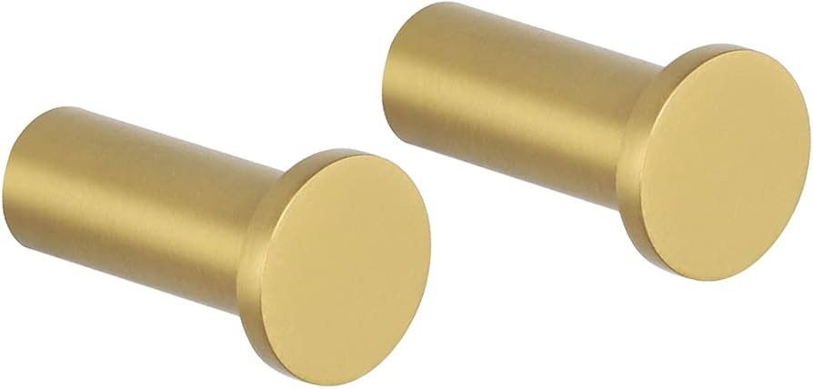 SAYAYO Gold Coat Hooks Wall Mounted, Towel Hooks for Bathrooms Modern Robe Hooks, Heavy Duty Wall... | Amazon (US)