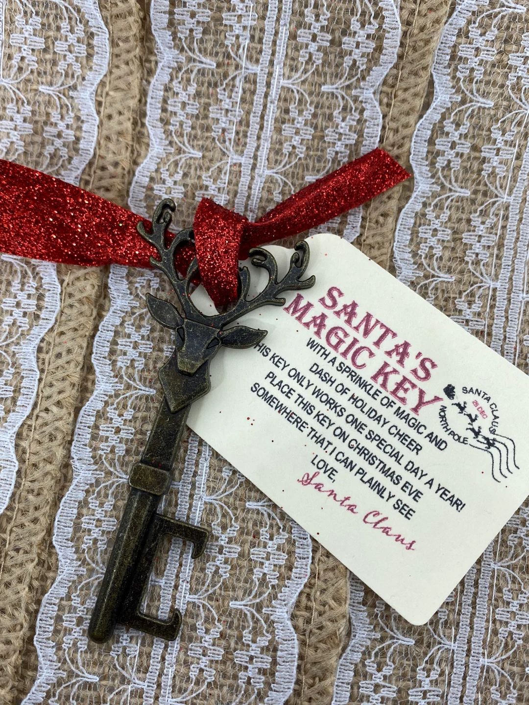 Santa's Magic Key Cute Santa's Magic Key Handmade - Etsy | Etsy (US)