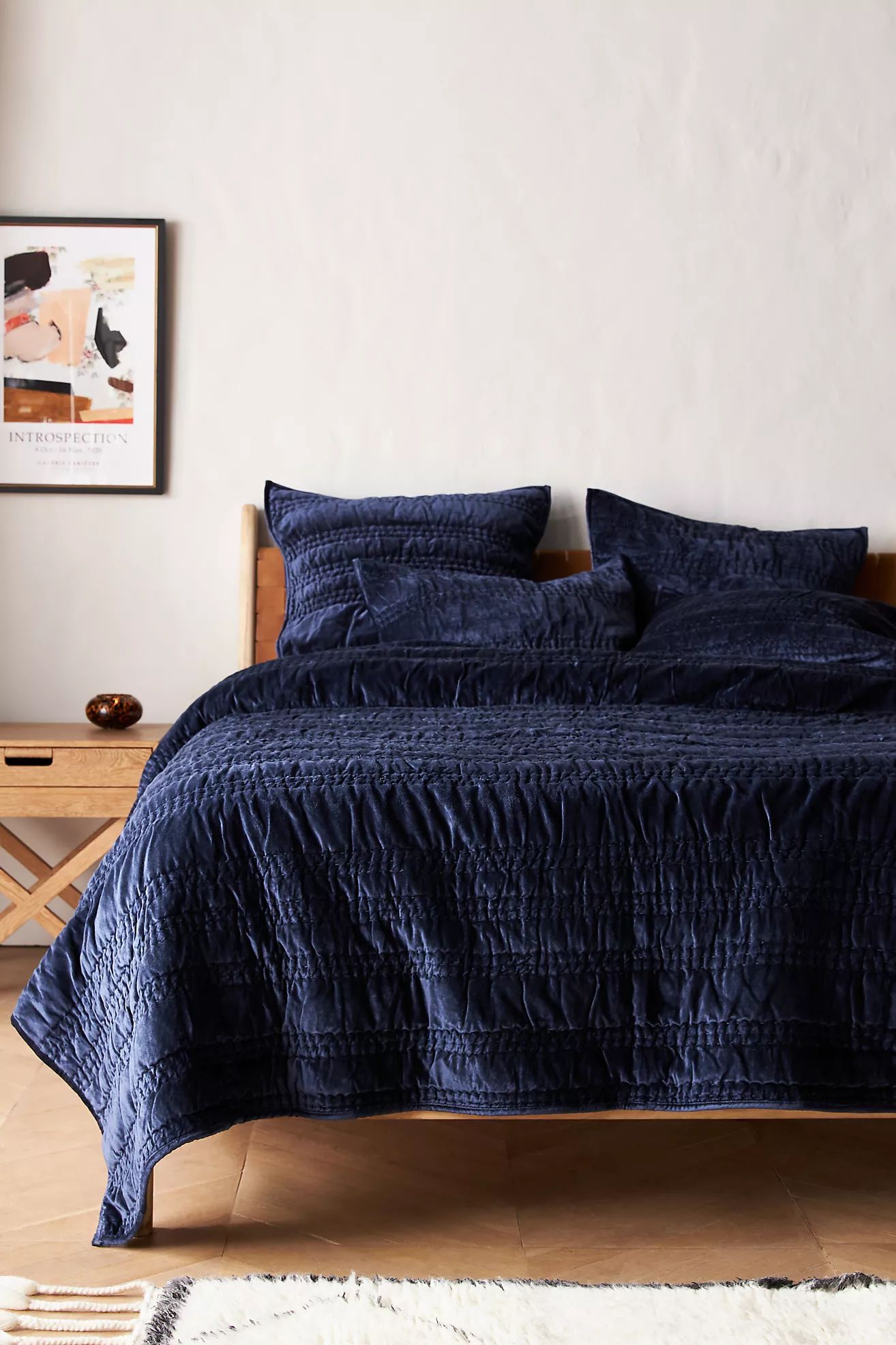 Lustered Velvet Alastair Quilt | Anthropologie (US)