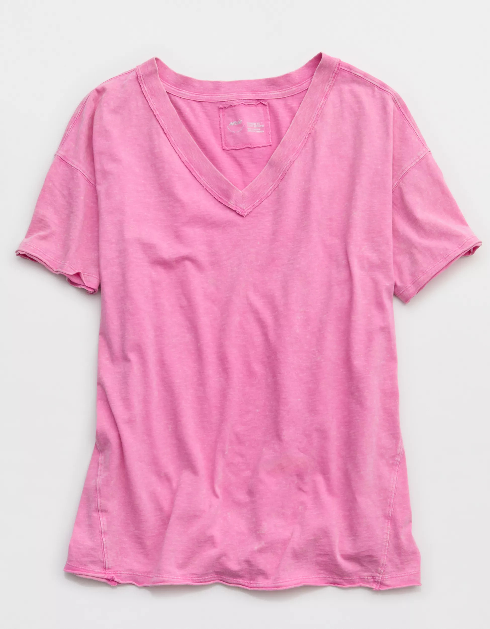 Aerie Oversized V-Neck Boyfriend T-Shirt | Aerie