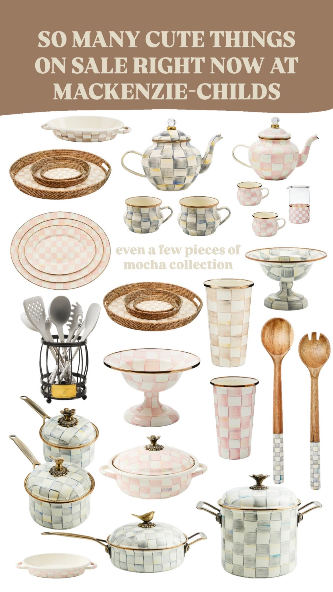 I have the sterling check collection and can’t get enough of it🥰
The cookware and bakeware is so good too! So easy to wash after baking on it😮‍💨
MacKenzie-Childs Sale is the best time to start create or to complete you’re collection🫶🏻

#LTKGiftGuide #LTKSaleAlert #LTKHome