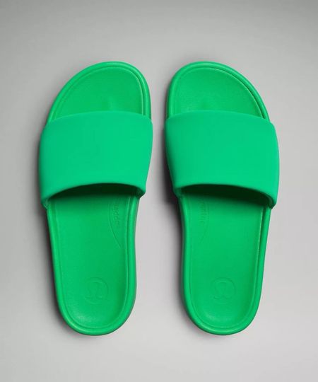FUN! Ohh my goodness this green is so great! Spartys? 💚Arguably one if the most popular items from LULU!? 

These Lululemon slides are perfect for comfy and travel days. In stock in 6 colors for $58 + FREE SHIPPING! 

Xo, Brooke

#LTKFestival #LTKShoeCrush #LTKGiftGuide
