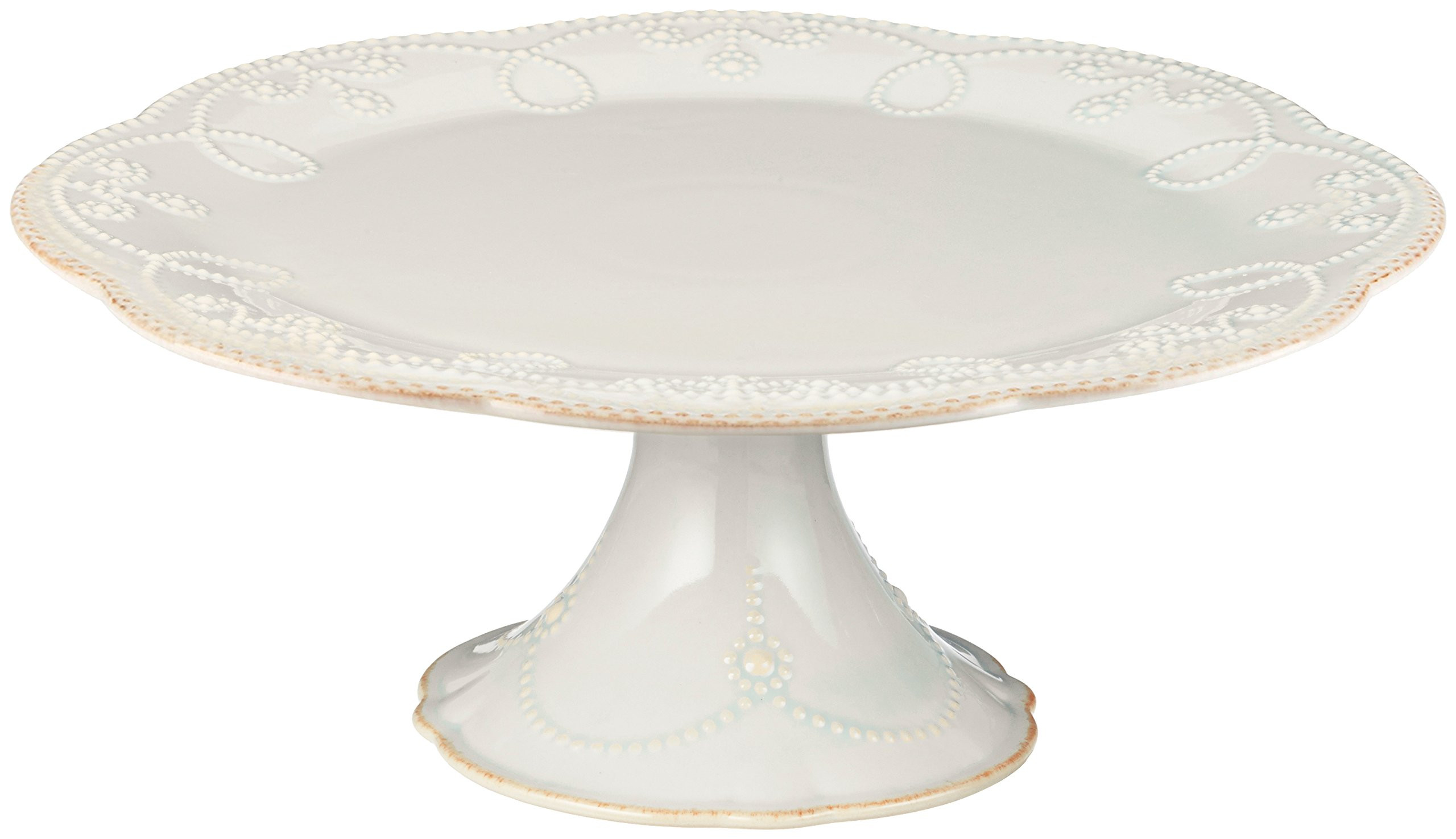 Lenox French Perle Pedestal Cake Plate, Medium, White - | Amazon (US)