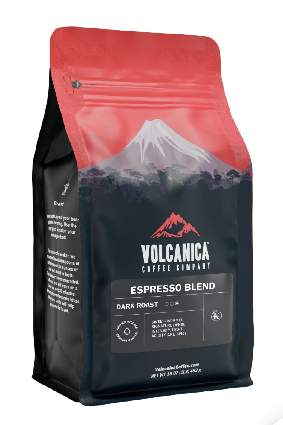 Espresso from Volcanica is convenient because you can order dark, light or even decaf options! ☕️