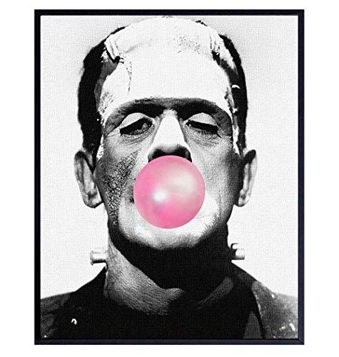 Frankenstein Poster - 8x10 Vintage Hollywood Wall Decor - Humorous Gift for Goth, Gothic Fan - Fu... | Amazon (US)