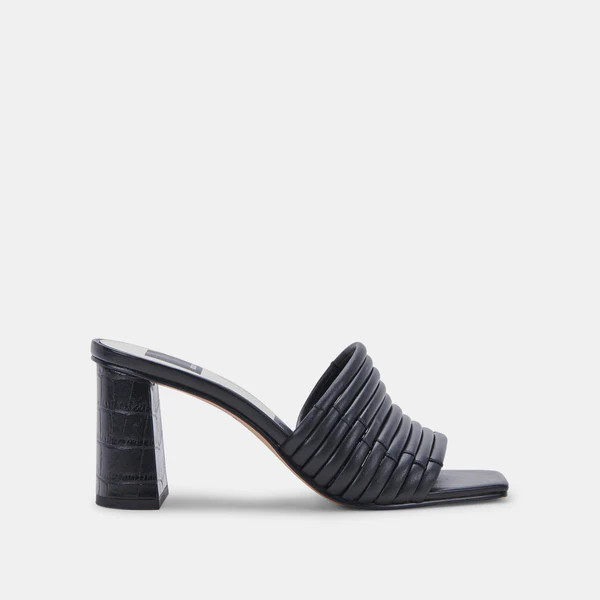 PRIANA HEELS IN BLACK STELLA | DolceVita.com
