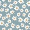 SMALL daisy print fabric - daisies, daisy fabric, baby fabric, spring fabric, baby girl, earthy -... | Spoonflower