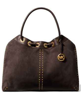 Michael Michael Kors Astor Extra-Large Ring Tote Handbag - Luggage | Macy's