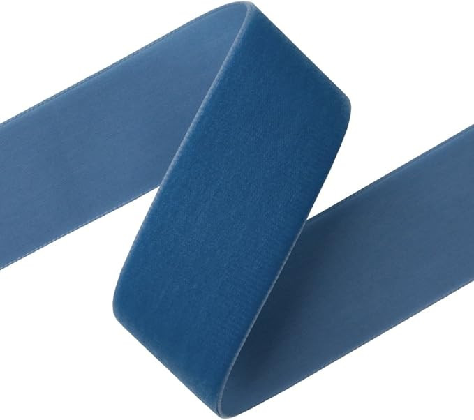 Amazon.com: M&J Trimming Swiss Velvet Ribbon - 1 3/8" Wide Plush Single Face Woven Velvet Trim fo... | Amazon (US)