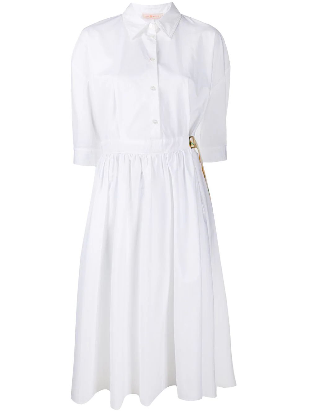 belted cotton shirt dress | Farfetch (US)