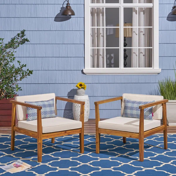 Adalhard Patio Chair with Cushions | Wayfair North America