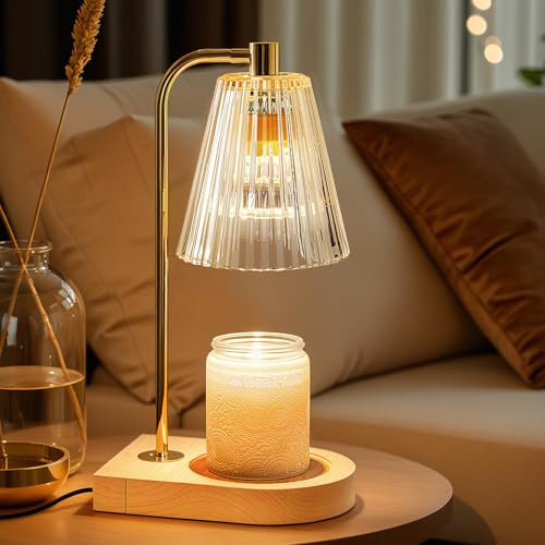 Marycele Candle Warmer lamp with Timer, Wax Melt Warmer for Jar Candles, Birthday Gifts for Women Mom Sister Friend, House Warming Gifts for New Home Room Dorm Office Apartment Decor, Vintage Clear | Amazon (US)