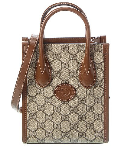 Mini GG Supreme Canvas & Leather Tote | Gilt & Gilt City