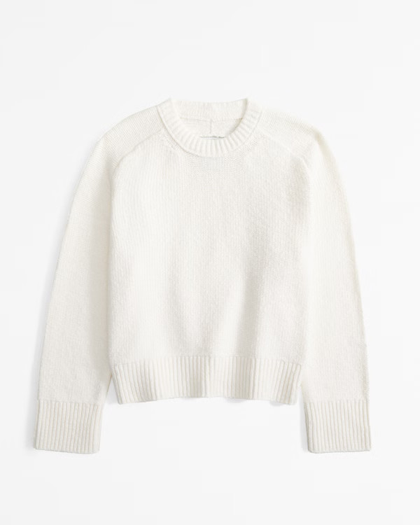 Women's The A&F Madeline Textural Crew Sweater | Women's New Arrivals | Abercrombie.com | Abercrombie & Fitch (US)