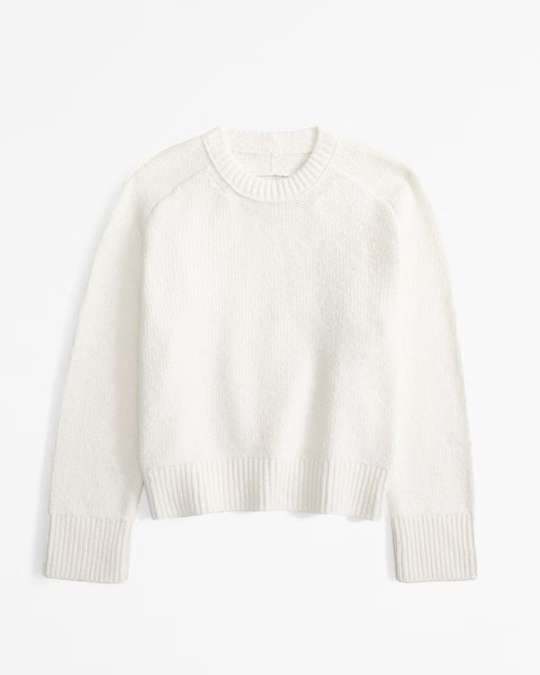 The A&F Madeline Textural Crew Sweater | Abercrombie & Fitch (US)