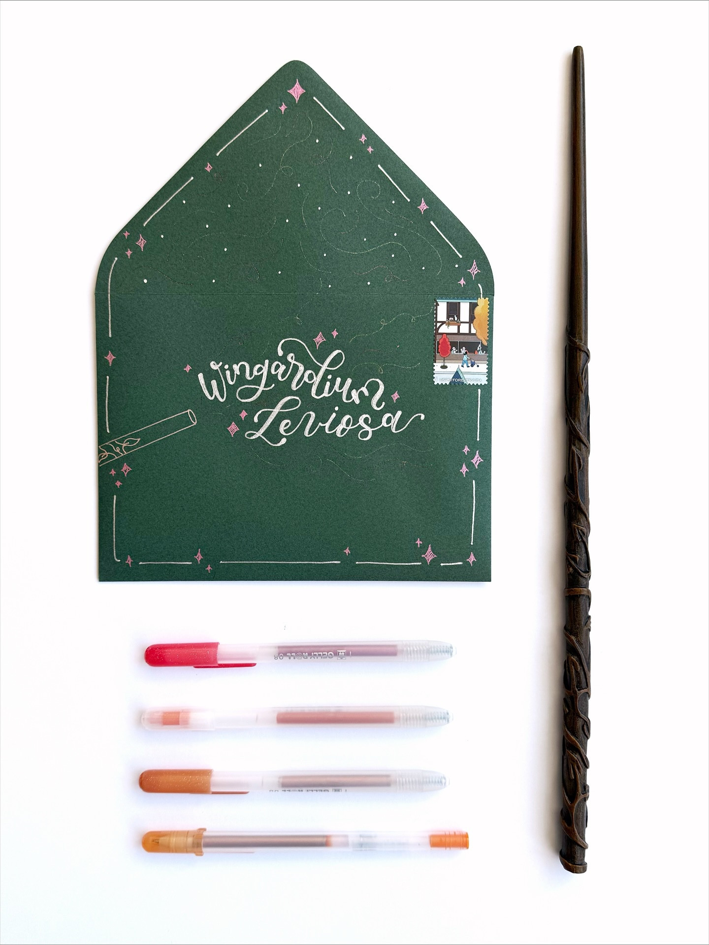 Day 17: Wand 🪄🪶🔥

A magical envelope to help me do a little snail mail giveaway. 🐌✉️✨ If you’re reading this and you’d like to get one of my Bewitching Envelopes in the mail, head to my link in bio and fill out the form. I’ve only got 31 spots, so go quickly and enter your info. If you get there and the form is already closed, I’m so sorry. That just means you should hit that “follow” button if you haven’t yet for more chances in the future to get mail art from me, and check out my snail mail sending business: @snailmailedit. You can order a card over there at any time, and I’ll handwrite it and drop it in the mail for your recipient. I’ve even got new Halloween cards in the shop this week!

Thanks for following along so far! I can’t believe we have passed the halfway mark. It’s been fun making all of the envelopes. Come back tomorrow for another one!

🖊️: @sakuraofamerica Gelly Roll pens
✉️: @papersource
.
.
.
#bewitchingenvelopes #bewitchingenvelopes2025
#papersource #bewitchingenvelopes #countdowntohalloween #halloweencountdown #halloween #halloweenlove @papersource #papersource #papersourcecreativecollective