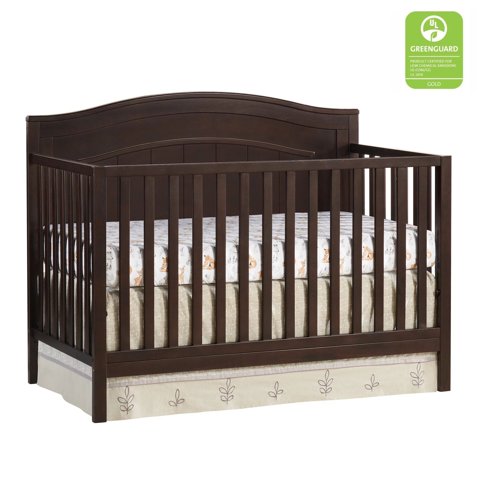 Oxford Baby North Bay 4-in-1 Convertible Crib, Espresso | Walmart (US)