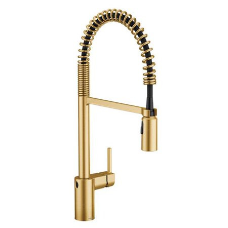 Moen 5923Ew Align 1.5 GPM Single Hole Pre-Rinse Pull Down Kitchen Faucet - Gold | Walmart (US)