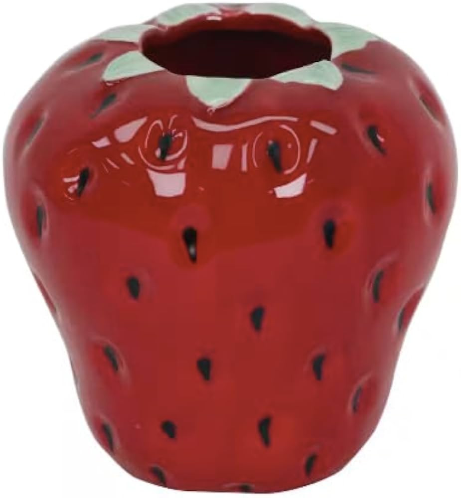 Strawberry Vase, Vintage Flower Vase, Cute Unique Vase, Home Decor Suitable for Living Room, Kitc... | Amazon (US)