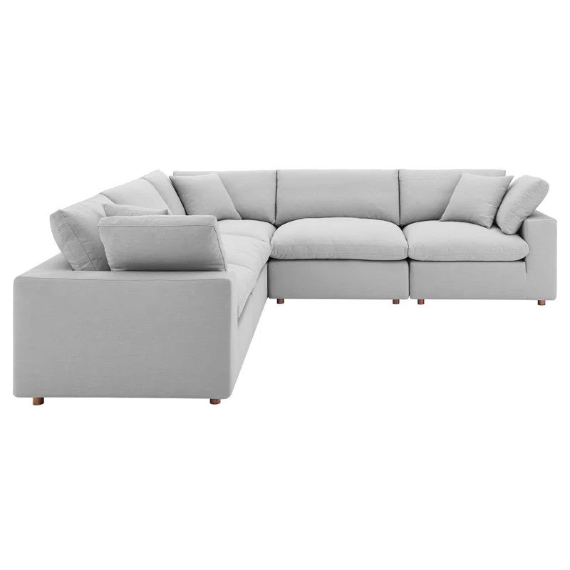 Nuel 5 - Piece Upholstered Sectional | Wayfair North America