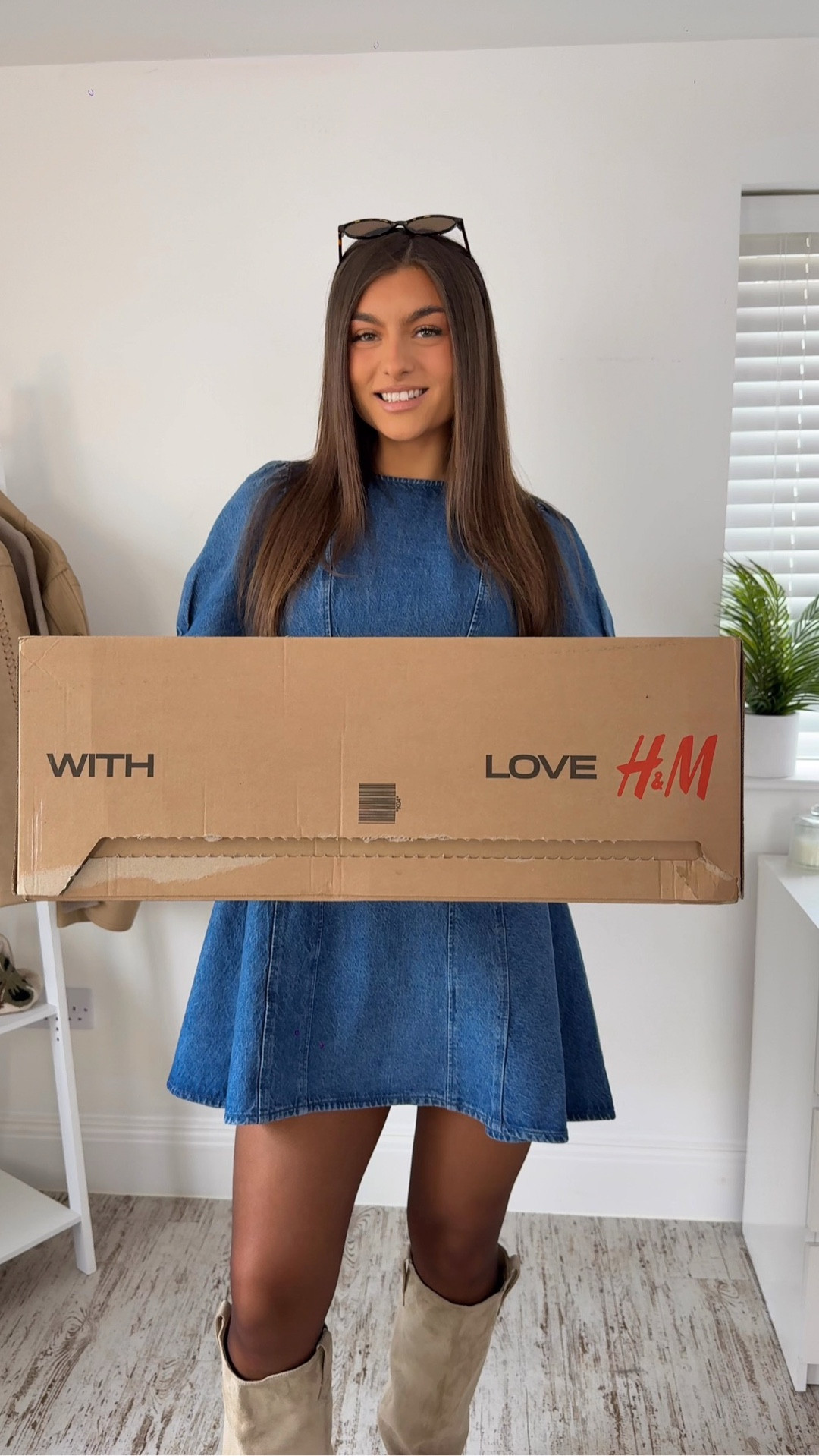 🦋 new-in H&M haul for spring! Denim dress trending butter yellow sheer dressy top long tie waist trench coat greige bomber jacket blue shirt ruffle hem mini dress 

#LTKSeasonal #LTKootd #LTKgrwm