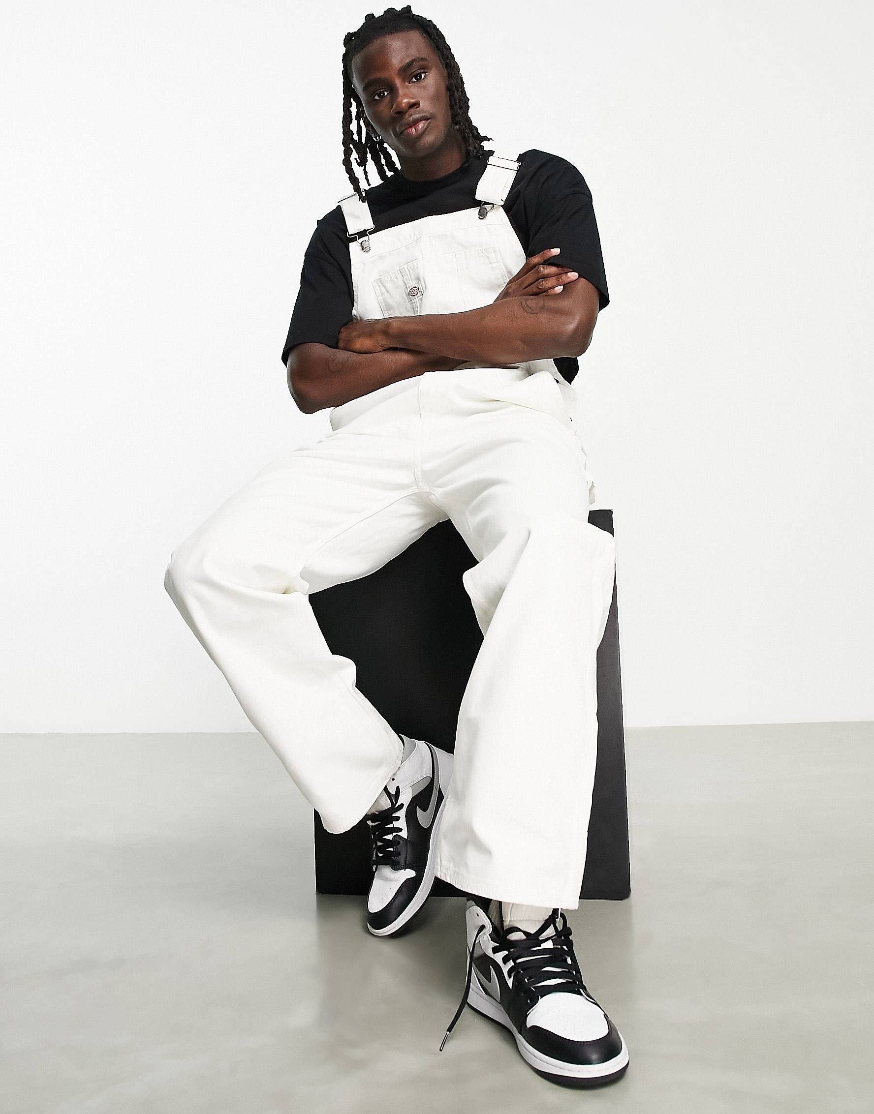 Dickies Duck Canvas Classic dungarees in white | ASOS (Global)