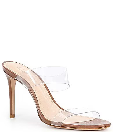 Schutz Ariella Clear Vinyl Dress Slides - 9 | Dillard's