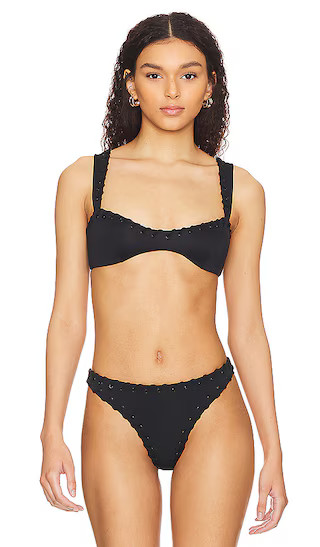 Whip Stitch Bikini Top in Black001 | Revolve Clothing (Global)