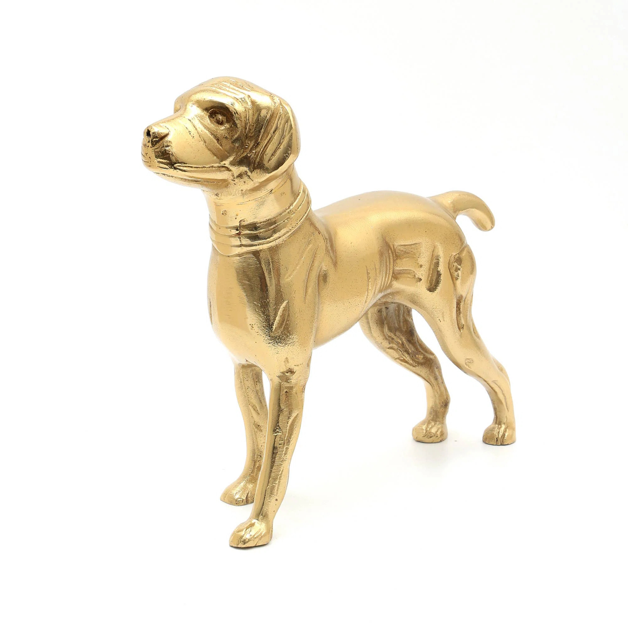 Decorative Aluminum Dog Sculpture for Home Decor-Animal Figurine-Tabletop Object-11" | Wayfair North America
