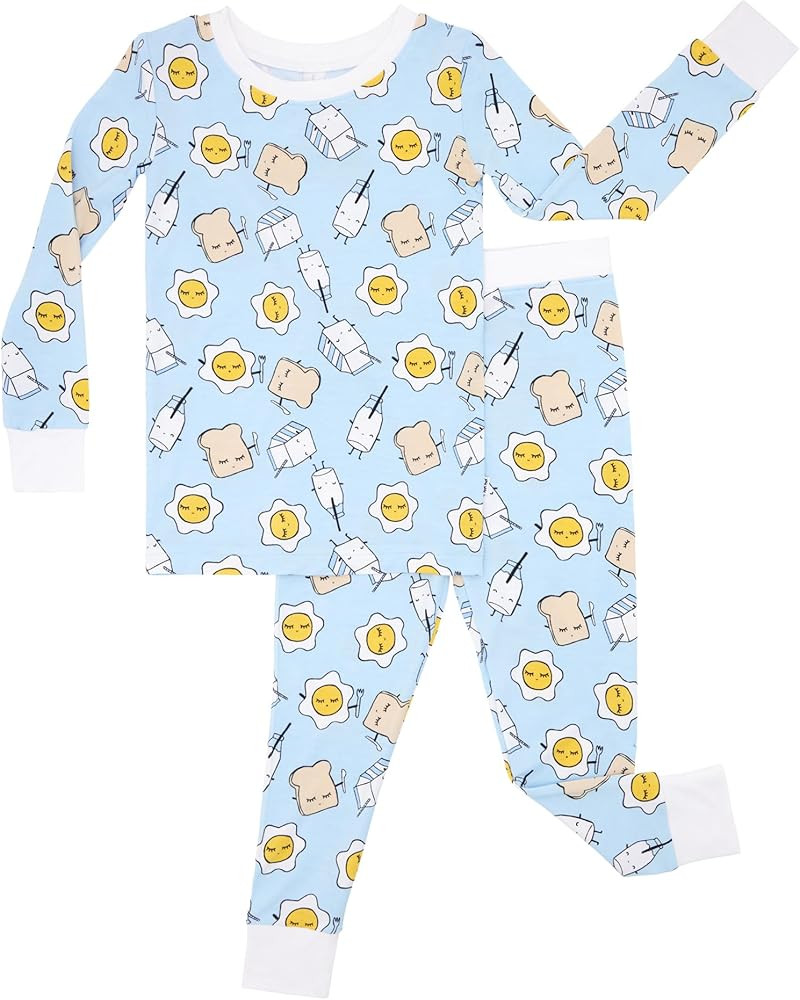 Little Sleepies Two-Piece Pajama Set for Boys & Girls, Soft Viscose from Bamboo Toddler Pajamas f... | Amazon (US)