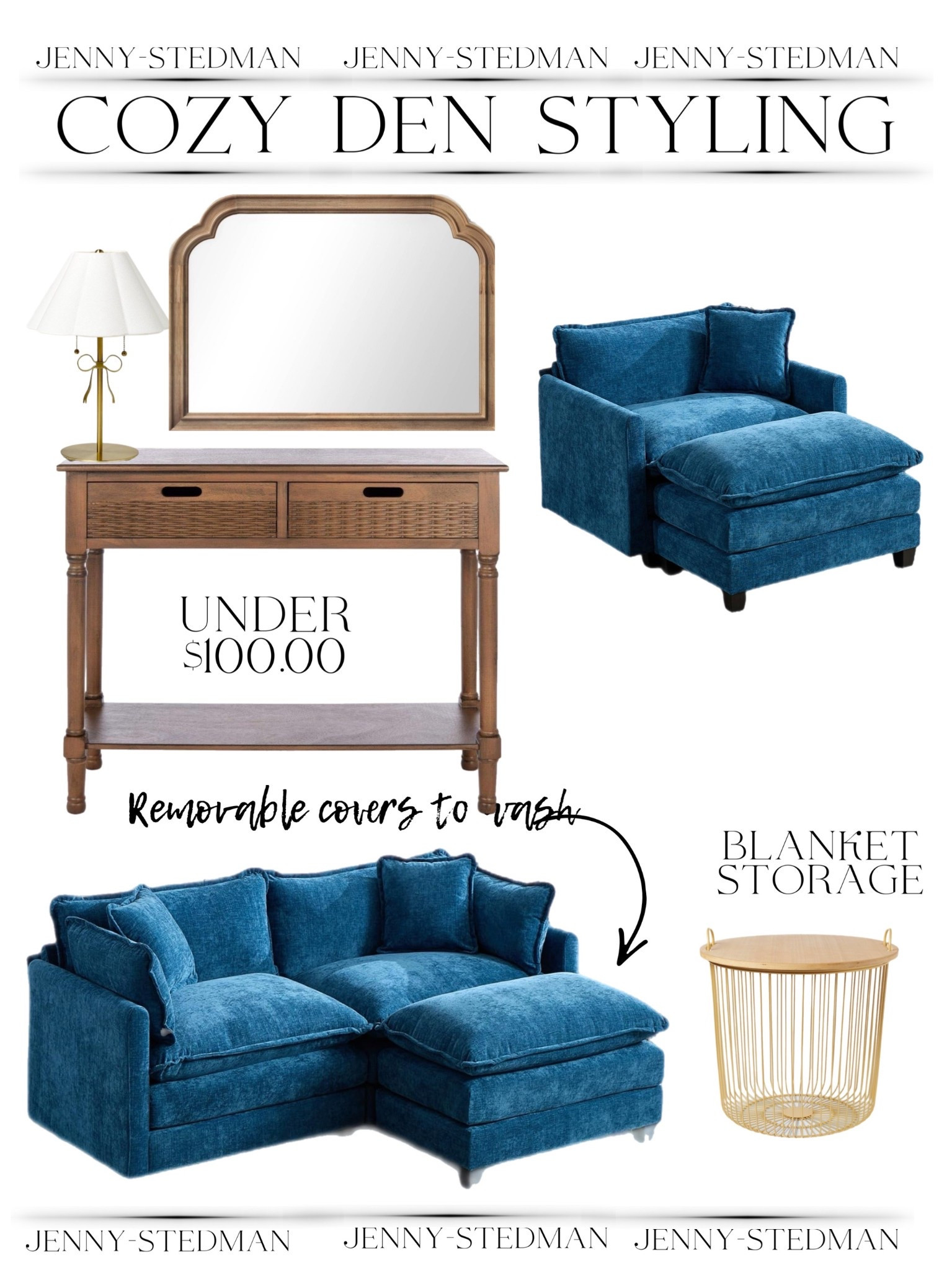 Cozy den sofa and room decor