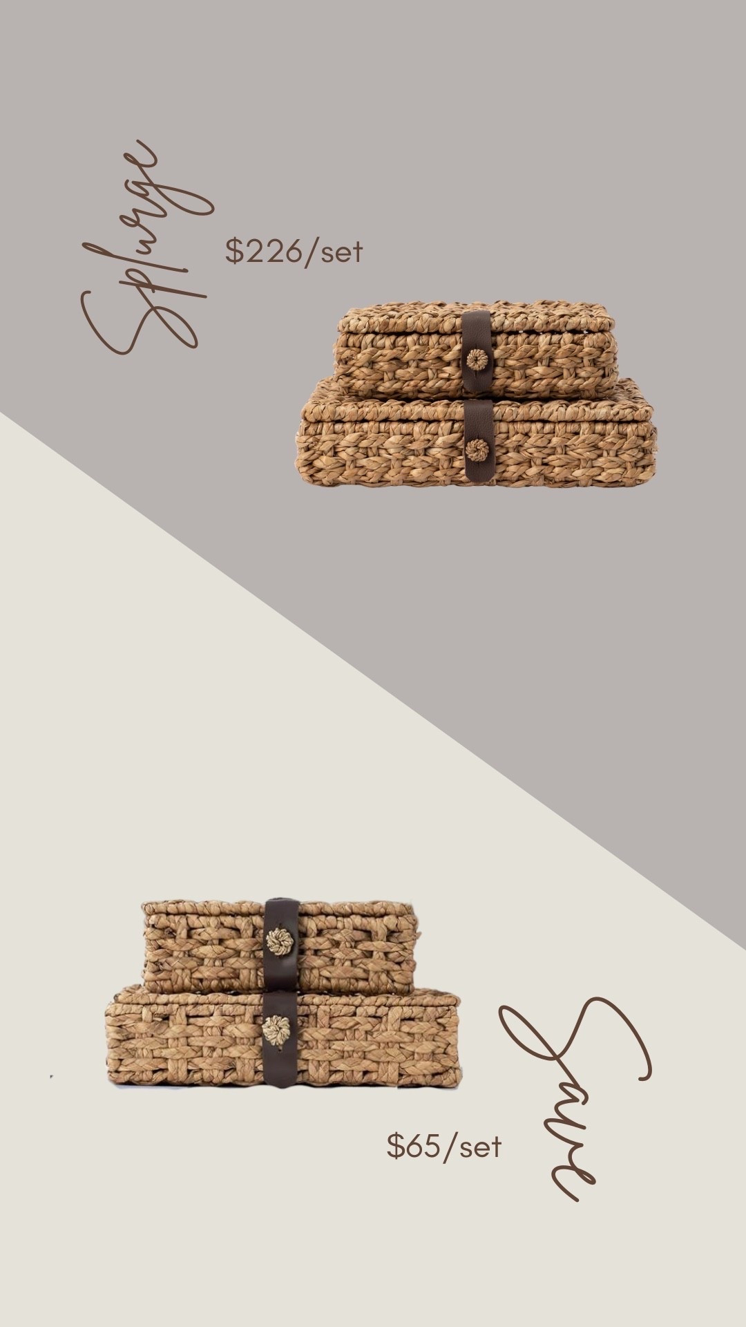 These baskets are my favorite to style bc they work so well in any room, with any aesthetic. Also found a great look for less if your that’s easier for your budget!

#LTKHome