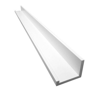 60&#34; x 5&#34; Picture Ledge White - InPlace | Target