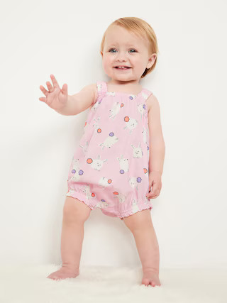 Printed Sleeveless One-Piece Romper for Baby | Old Navy (US)