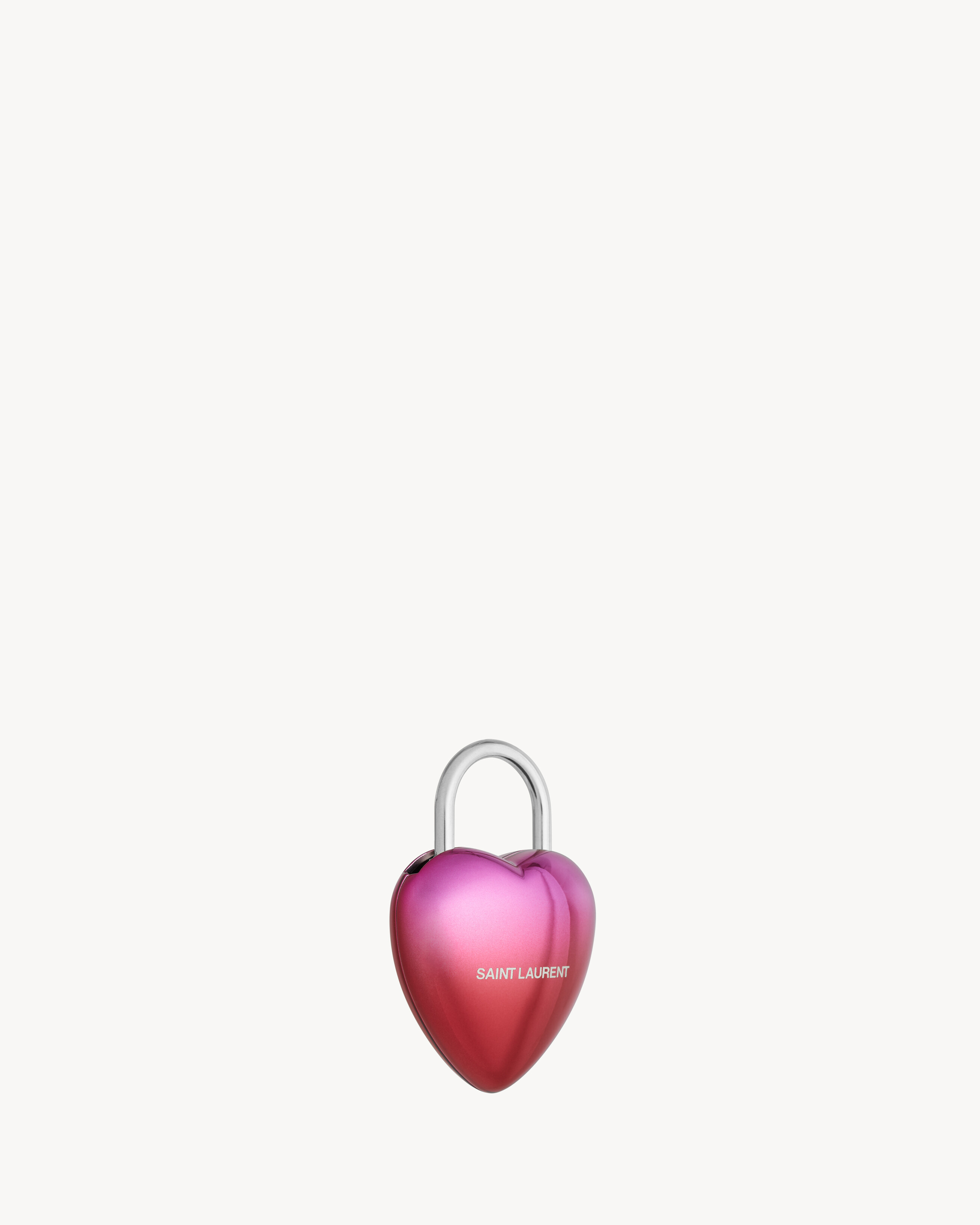 gradient heart-shaped 3d padlock | Saint Laurent Inc. (Global)