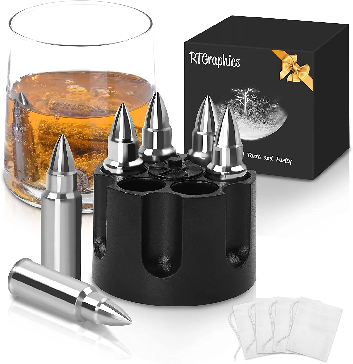 6 Pcs Whiskey Stones Unique Gifts Birthday Ideas for Him Boyfriend Husband Grandpa Cool Gadgets P... | Walmart (US)