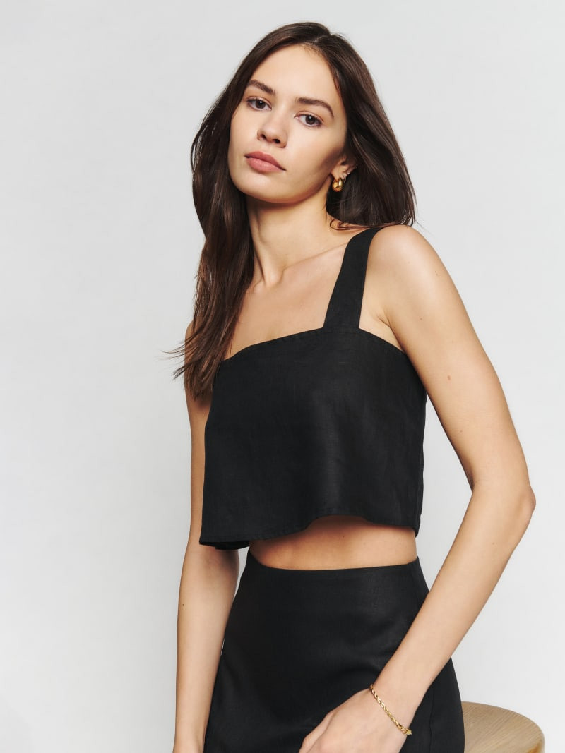 Lorin Linen Top | Reformation (Global)