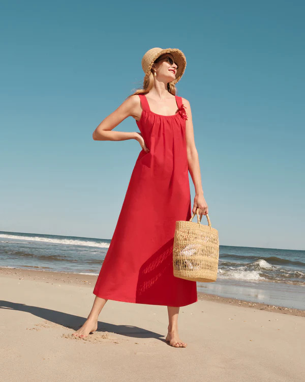 Lynda Maxi Dress - Red | Frances Valentine