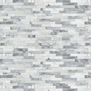 MSI Alaska Gray Ledger Panel 6 in. x 24 in. Natural Marble Wall Tile (6 sq. ft./Case) LPNLMALAGRY... | The Home Depot