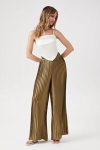 Satin Pleated Wide-Leg Pants | Forever 21 (US)