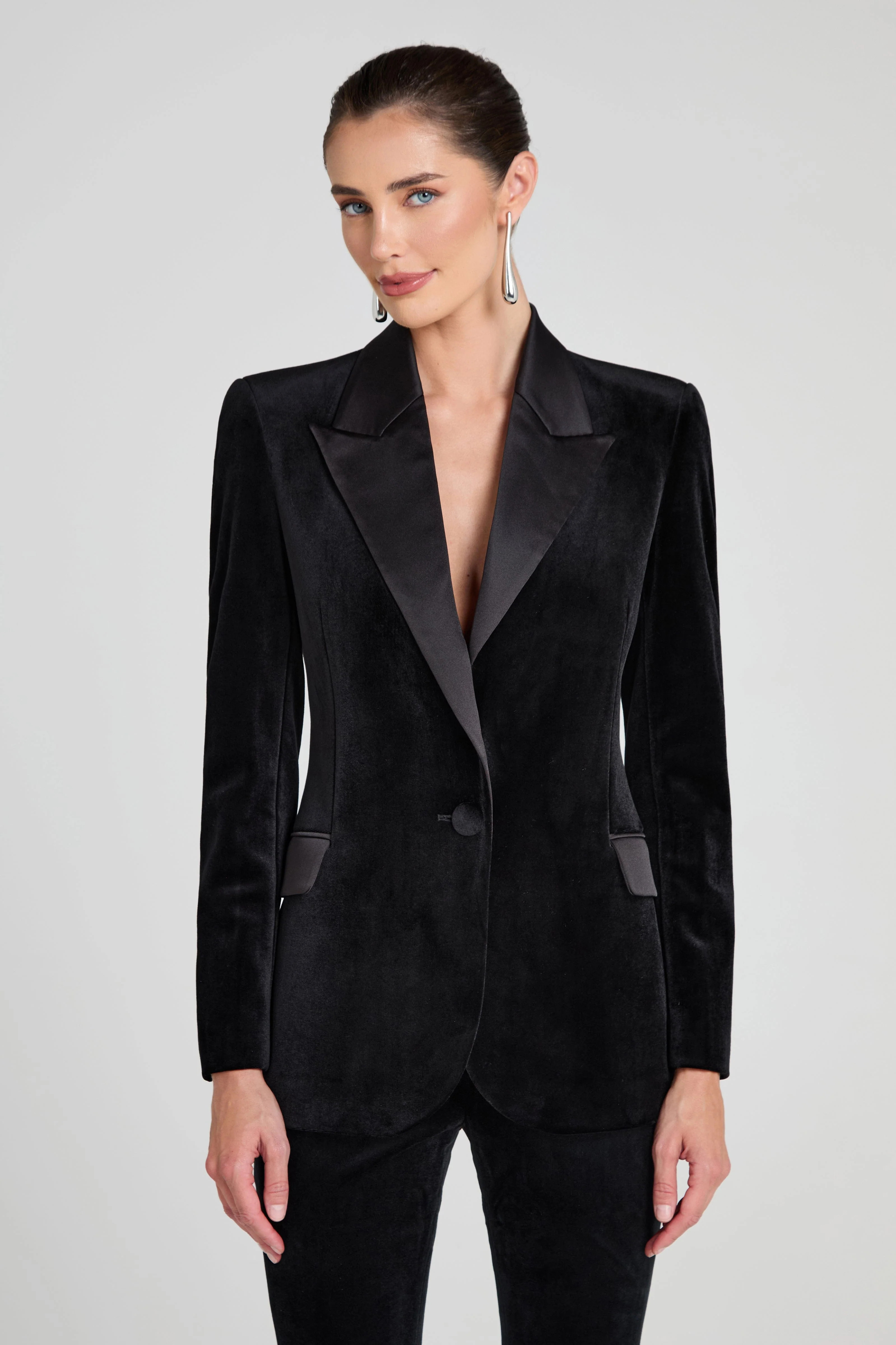 Beatrice Black Blazer | Nadine Merabi