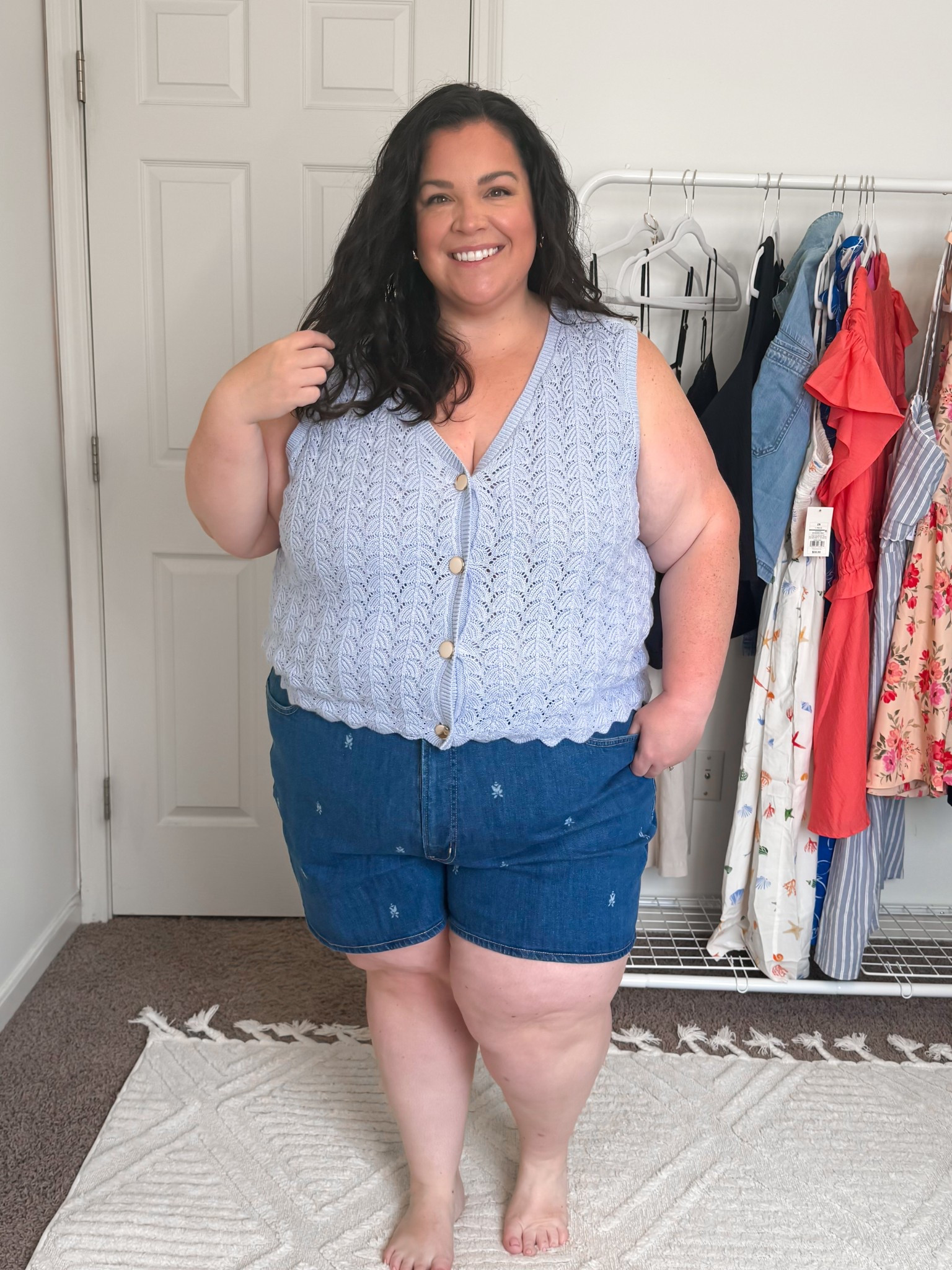 Old navy floral shirts im loving! They don’t have a ton of stretch so I sized up to a 26. (My usual size is a 24) 

#LTKSummerEdit #LTKPlusSize